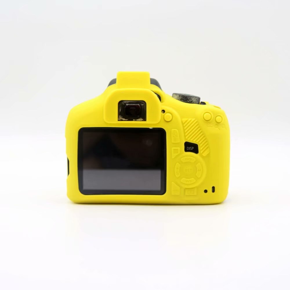Funda protectora de silicona para cámara Canon EOS 1200D Rebel T5, carcasa protectora para cámara Digital: Yellow