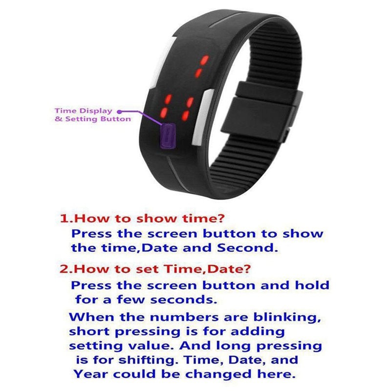 Reloj de mujer para hombre y mujer de Color caramelo, relojes de goma LED para niños, pulsera con fecha, reloj de pulsera deportivo Digital para estudiante,