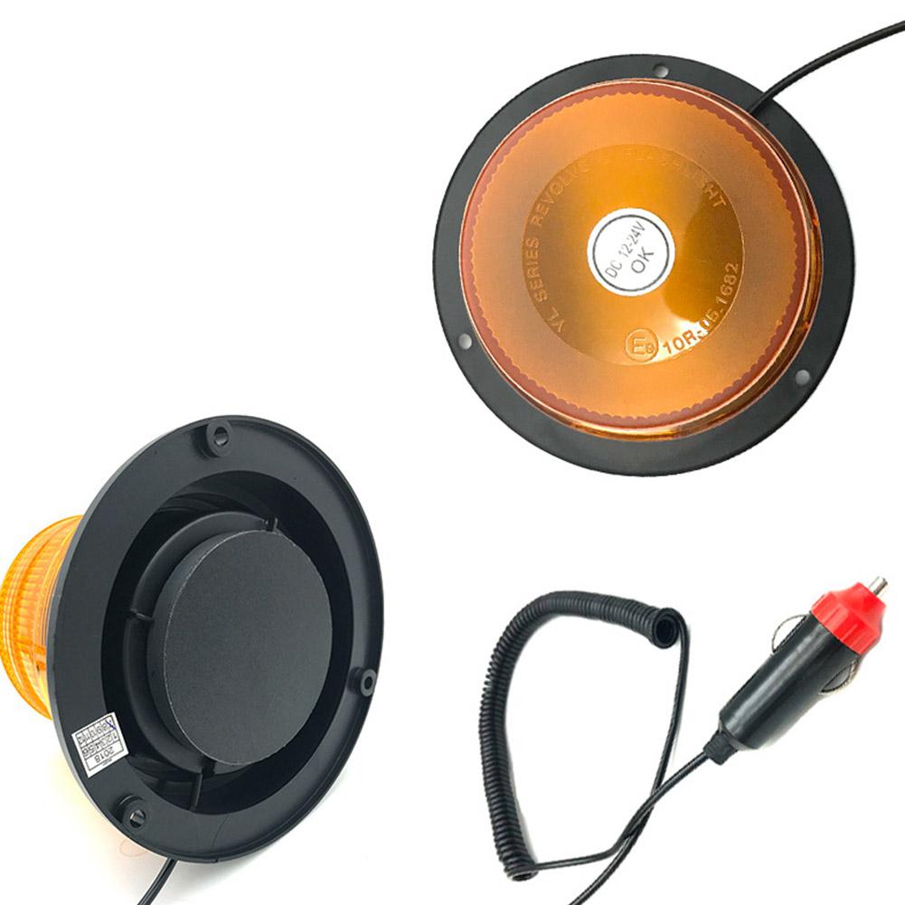 Luz LED estroboscópica de emergencia para coche y camión, lámpara de faro con montaje magnético, 12V/24V