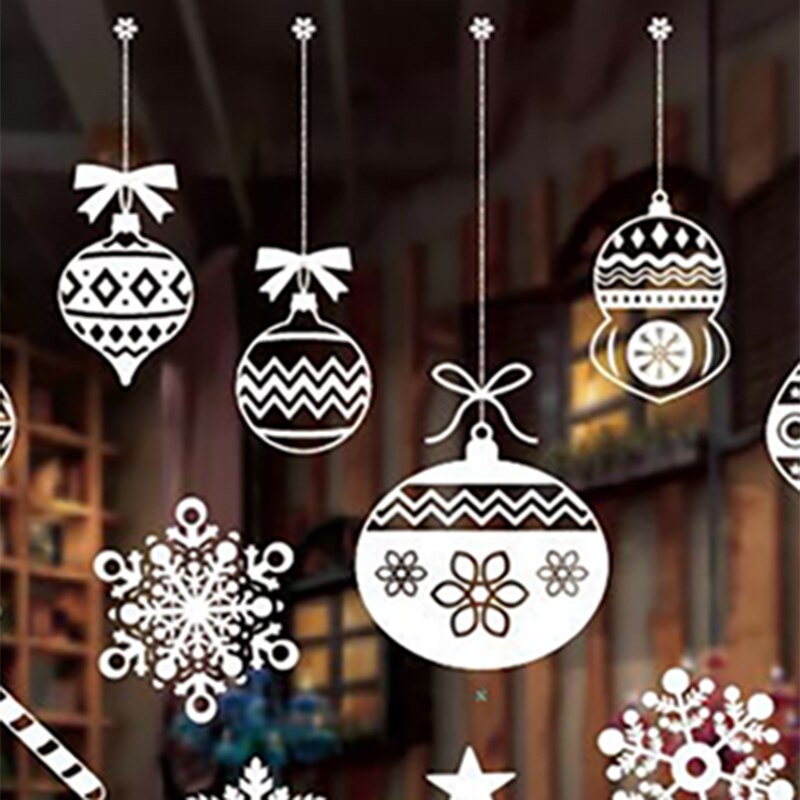Christmas Decorations Christmas window stickers White Window stickers window dressing without trace window stickers