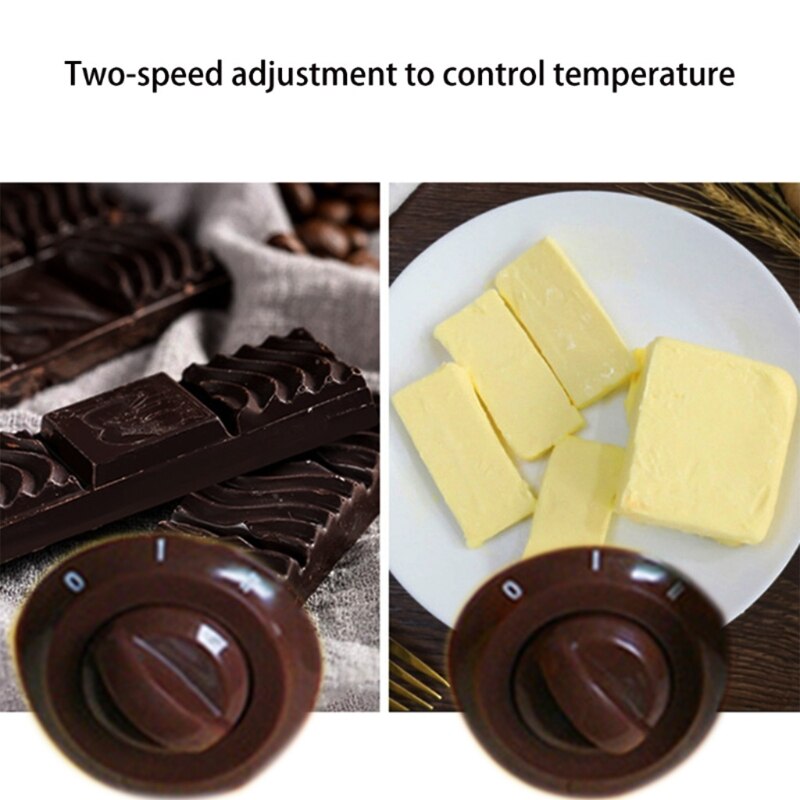 Electric Chocolate Melter Durable Aluminum Liner Plastic Chocolate Melting Pot Electric Fondue Melter Machine Tool