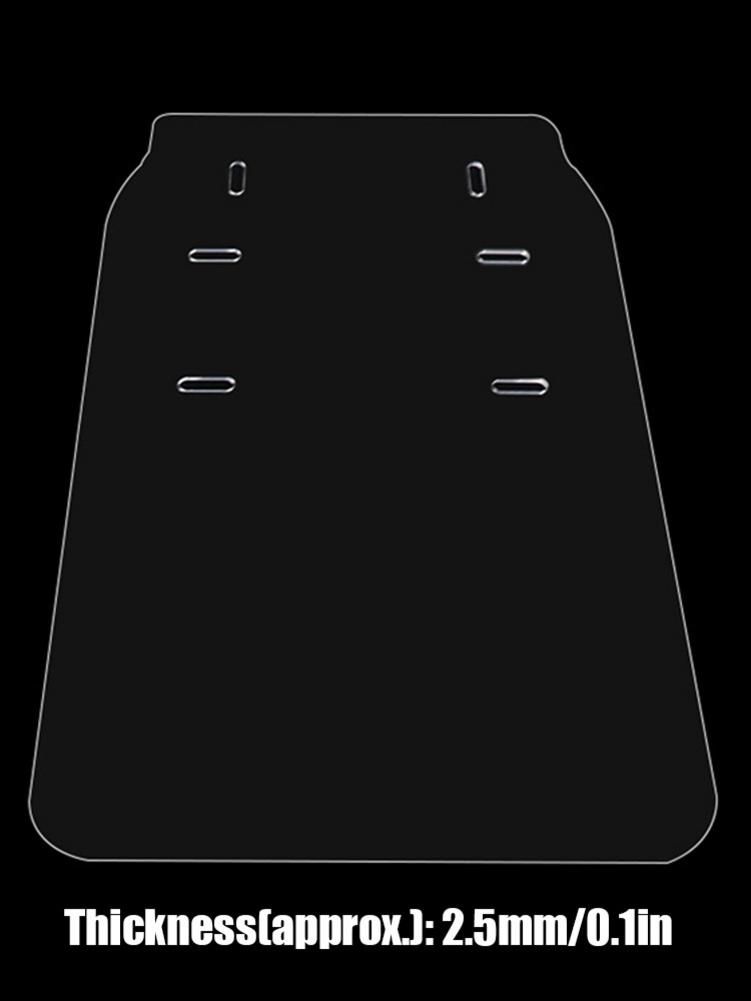 36X60cm Motorcycle Acrylic Barrier with Strap Transparent Portable Scooter Isolation Panel Shield Motorcycle Accessories