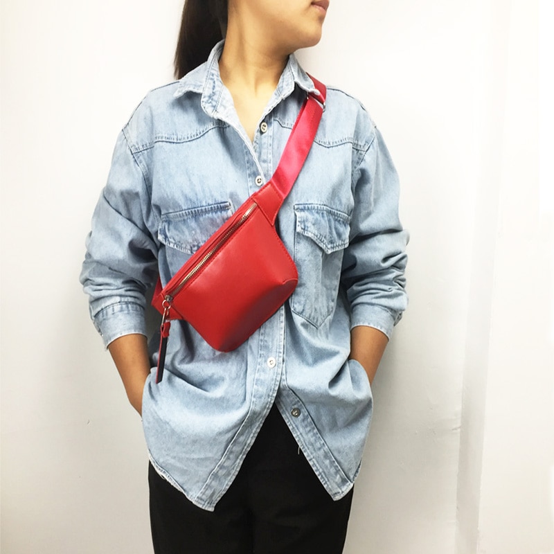 Femmes taille sac en cuir Fanny Pack fille poitrine sac femme décontracté voyage sacs épaule Pack ceinture Packs
