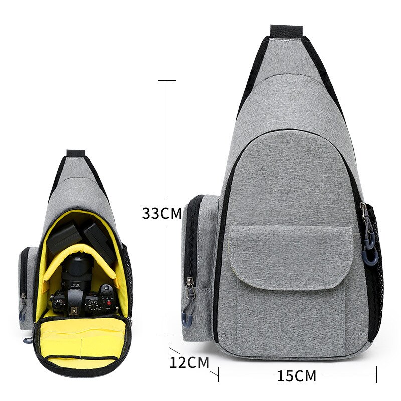 Nylon Camera Bag Handbag Shoulder Bags Crossbody Chest Bag for DSLR Digital Cameras Lens Accessories