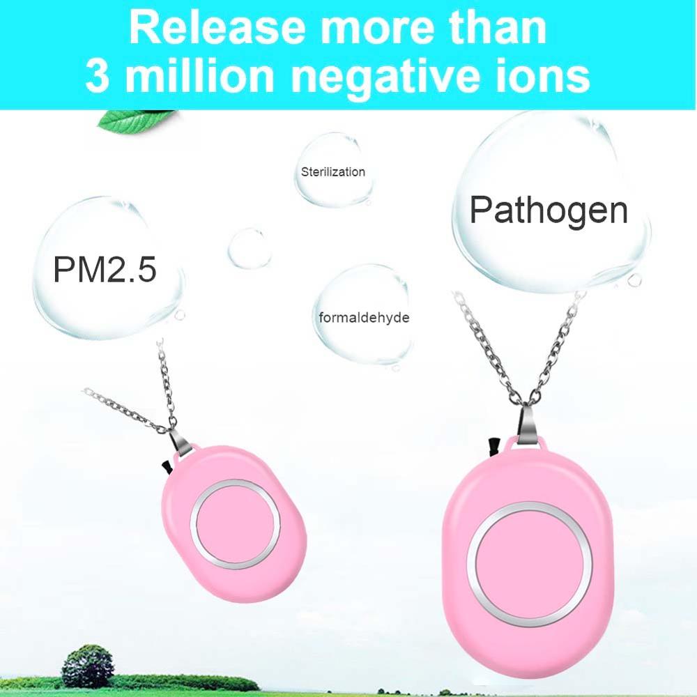 Collar Personal purificador de aire portátil, Mini collar iónico purificador de aire portátil