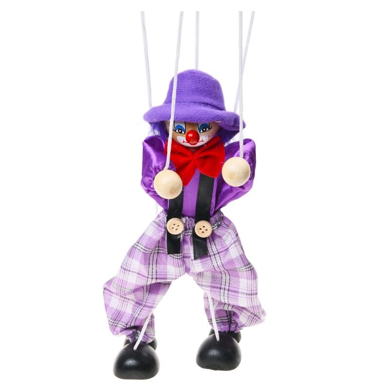 1Pcs Kinderen Pop Clown Speelgoed-Liep Kleur