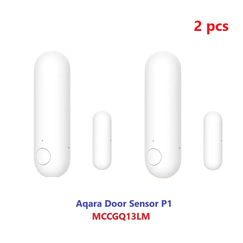 Sensor de ventana de puerta Aqara P1, sistema de seguridad inteligente, Detector Zigbee3.0, Sensor de movimiento inalámbrico para aplicación inteligente Aqara Home: Amarillo claro