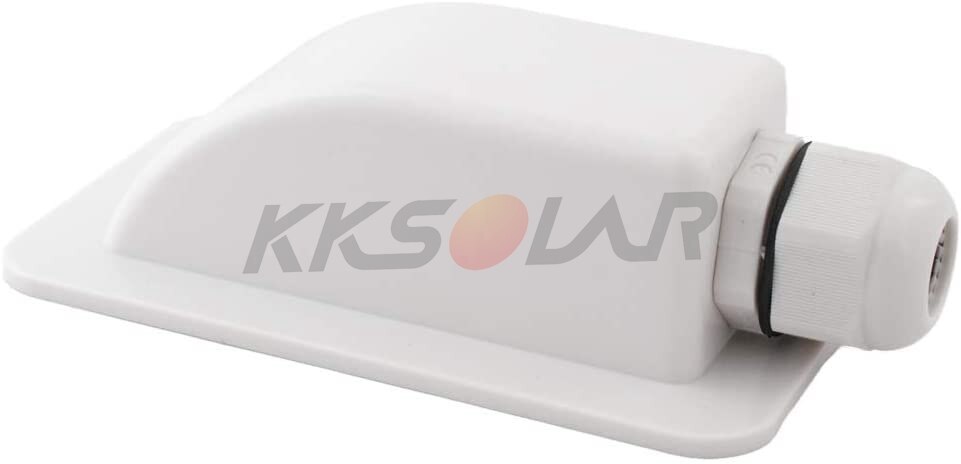 Panel para barcos y autocaravanas, placa de techo resistente a los rayos UV, alerón para caravanas de un solo orificio, paneles solares impermeables, montaje de pasacables de entrada