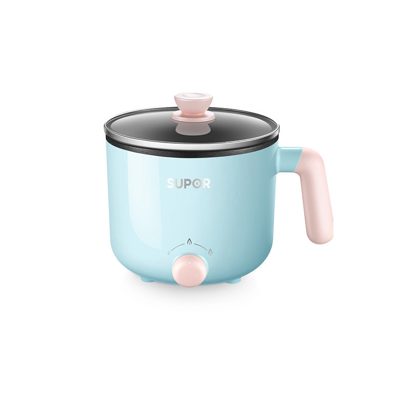 Supor electric saucepan, 1,2 l- capacity, non-stick coated liner, 220v -pot pan, household multi-stove , 600w heating power: Without steamer