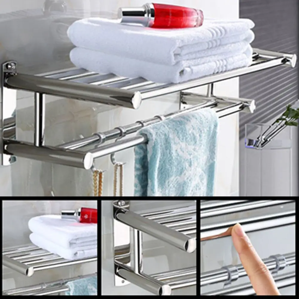 Toallero, soporte para baño, accesorios de baño, colgador de ducha de montaje en pared, barra de toalla, gancho para estante de almacenamiento