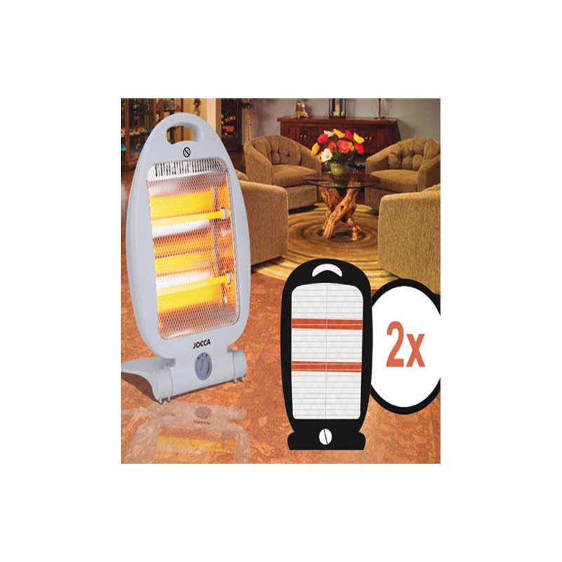 CALEFACTOR ELÉCTRICO BARRAS DE CUARZO JOCCA. CALENTADOR INVIERNO PORTÁTIL. ESTUFA PARA EL HOGAR. MAQUINA DE CALEFACCIÓN BAÑO.