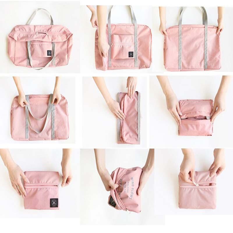 Sacs de voyage imperméable oxford tissu sac de rangement sac de stockage augmenter unisexe pliable shopping sac à bandoulière