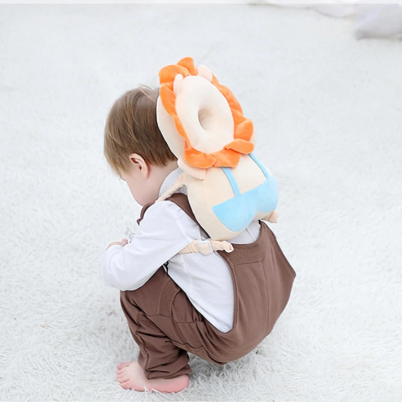 Baby head protection backpack pillow, toddler head safety pad pillow, anti-fall head protection pillow, highly elastic and breathable