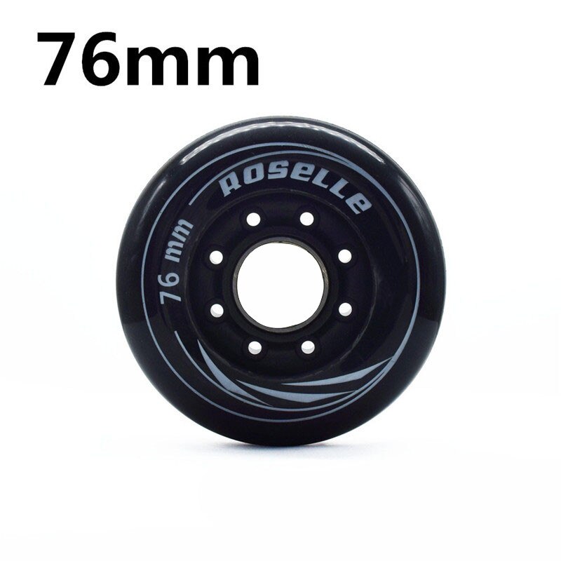 8 Stks/set 80Mm 76Mm 72Mm 90A Rollen Inline Skates Slalom Schaatsen Wiel Voor Volwassen Powerslide Patines Schaatsen roller Wielen ABEC-7: YELLOW
