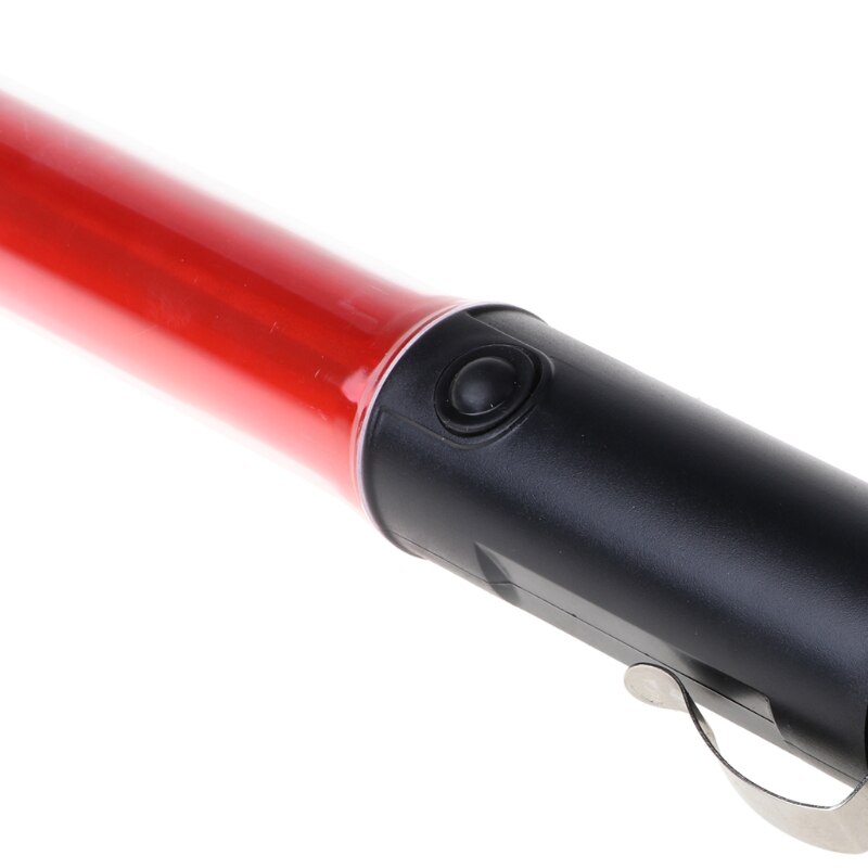 Powerful LED Flashlight Plastic Traffic Wand Torch 4 Modes Flash M3GD