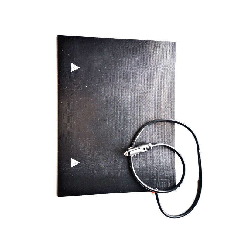 300*400*4.5mm 12v 100w Silicone pizza bag Heater 1000mm lead wire with car plug