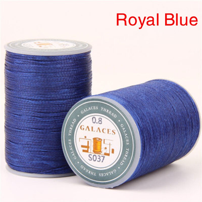 0.8mm 90m Waxed Thread Cord String Strap Sewing Leather Stitching Necklace Rope For Jewelry Making Bracelet Supplies: Blue