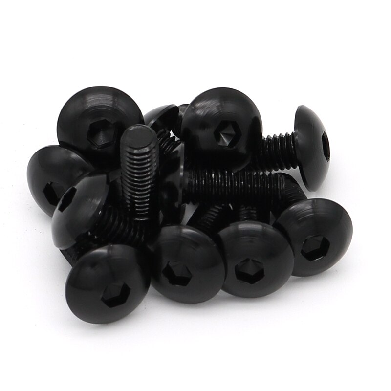 Kit completo de tornillos de carenado para motocicleta para Yamaha Tmax 500 2001 Tmax 530 XJR400 XJR1300 XT1200Z, Tuercas para Clips de 6mm y 5mm