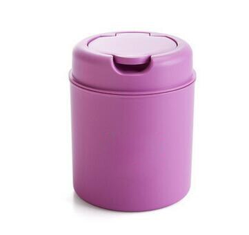 1PC Mini desktop trash cans household clean trash cans trash bin cesto de lixo desk organizer garbage plastic bucket cubo basura: Purple