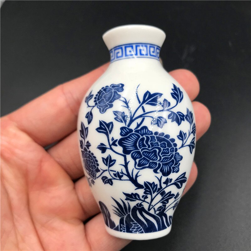 Jarrón de porcelana azul y blanca de cerámica de estilo chino, conjunto de imanes para refrigerador, imán para nevera, recuerdo: 3