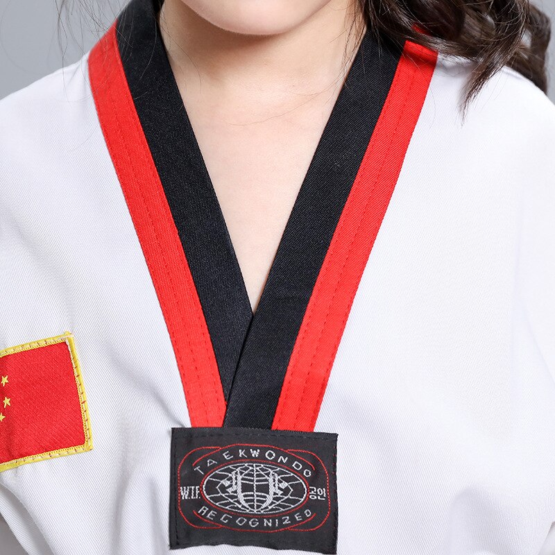 Taekwondo Uniform for Adults&amp; Kids Taekwondo Karate Dobok Exquisite Embroidery Tkd Clothing Kids Kungfu Martial Arts Suit T14