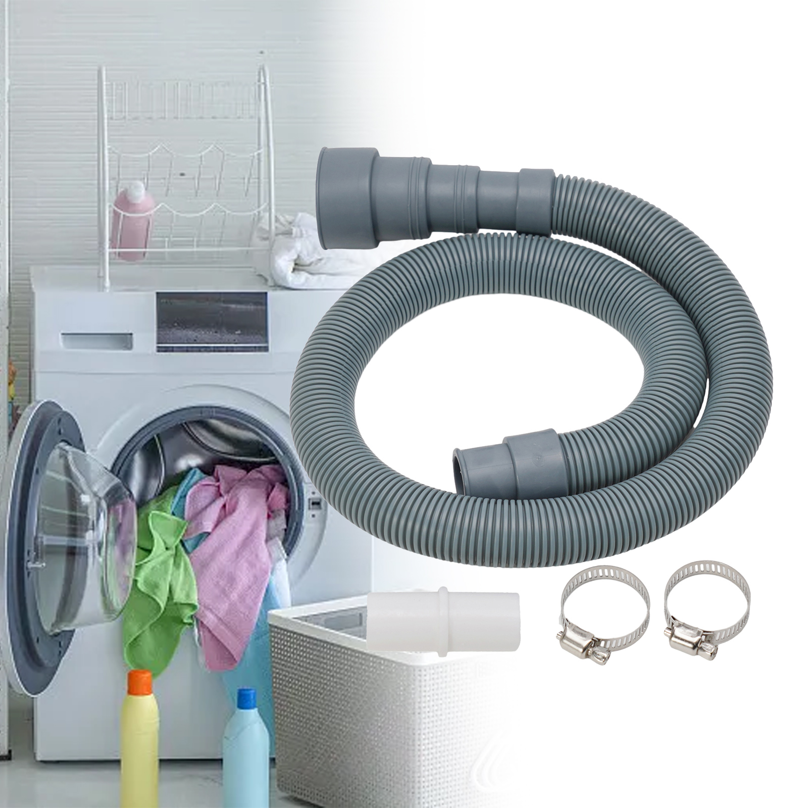 Universal Washing Machine Dishwasher Drain Hose Multi-function Drum Washing Machine Drain And Sewage Hose Extension Kit