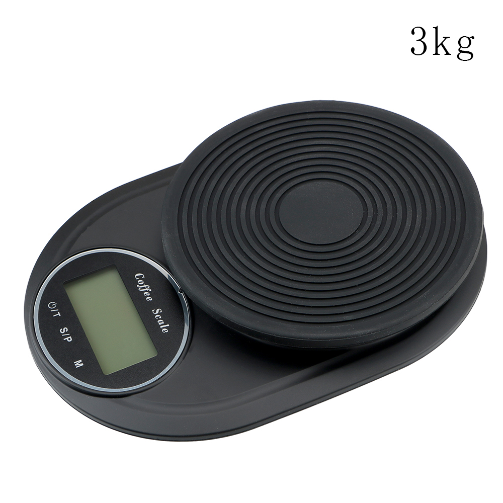 Kaffevekt vektverktøy multifunksjonell matvekt elektronisk digital vekt 2kg/3kg 0.1g kjøkkenvekt lcd digital med timer: Default Title