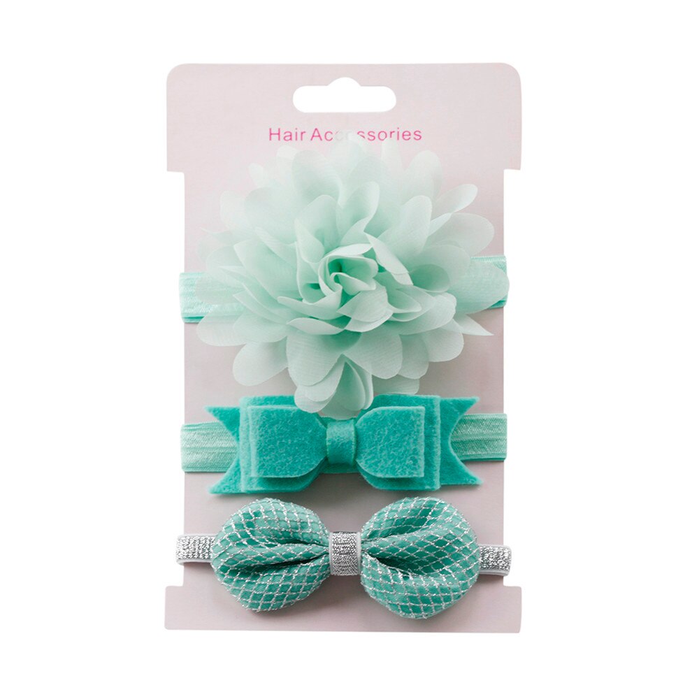 2020 3 pz Dei Bambini Floreale Della fascia Delle Ragazze Del bambino Accessori Anello Elastico Della fascia impostato Nuovo Arrivo Dropshipping # Jan: M