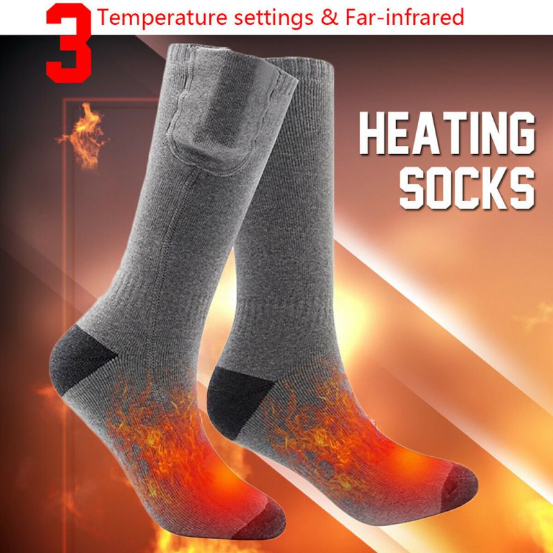 Winter Warm Sok Afstandsbediening Elektrische Sokken Opladen Thermostaat Lithium Batterij Verwarming Sokken Kan Worden Gewassen En Warm *