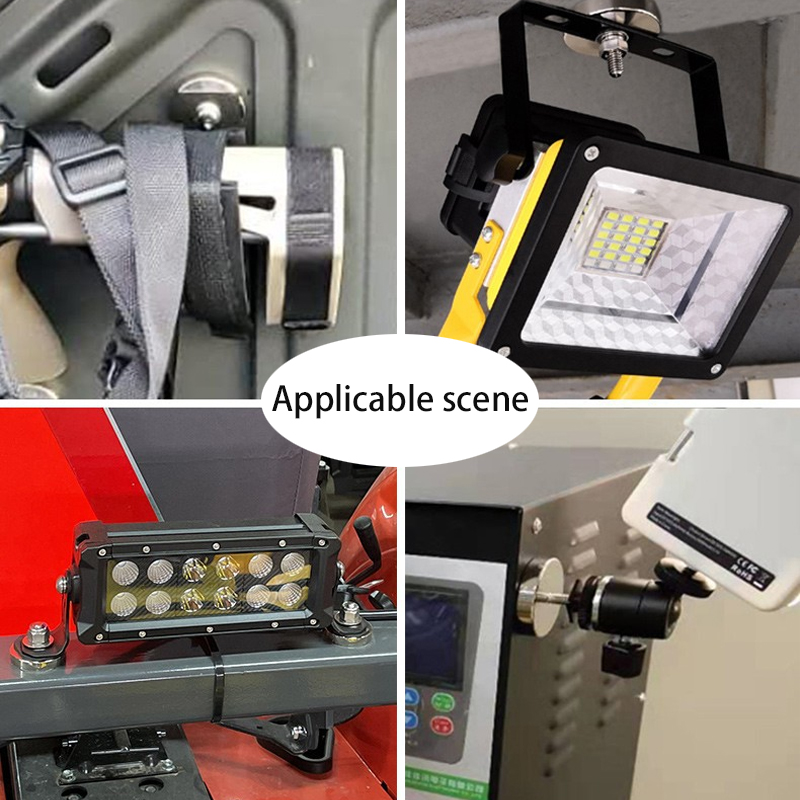 M6/M8 external thread magnet NdFeB rare earth strong magnetic chuck Tooling fixture to hold fixed magnetic seat Aimant Imán