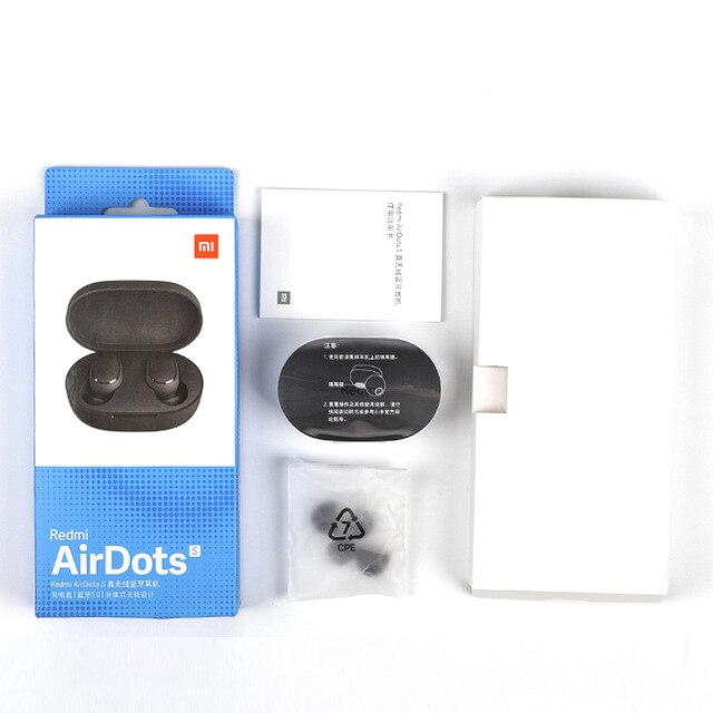 Original Xiaomi Airdots S Tws Redmi Airdots S Earbuds Wireless Earphone Bluetooth 5.0 Gaming Headset With Mic Voice Control: airdots S