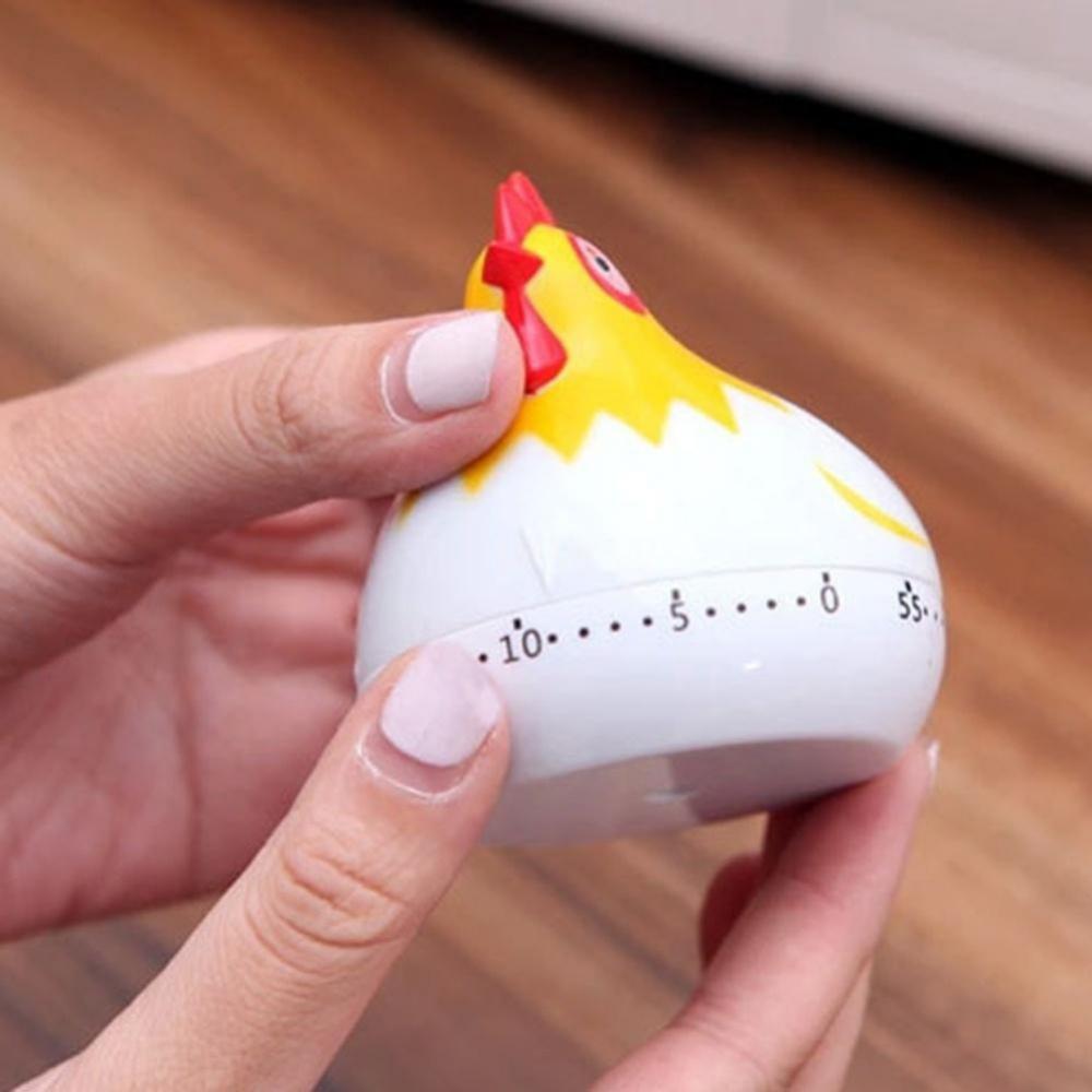 Minuterie mécanique pour poule, dessin animé mignon, cuisine, devoirs, compte à rebours