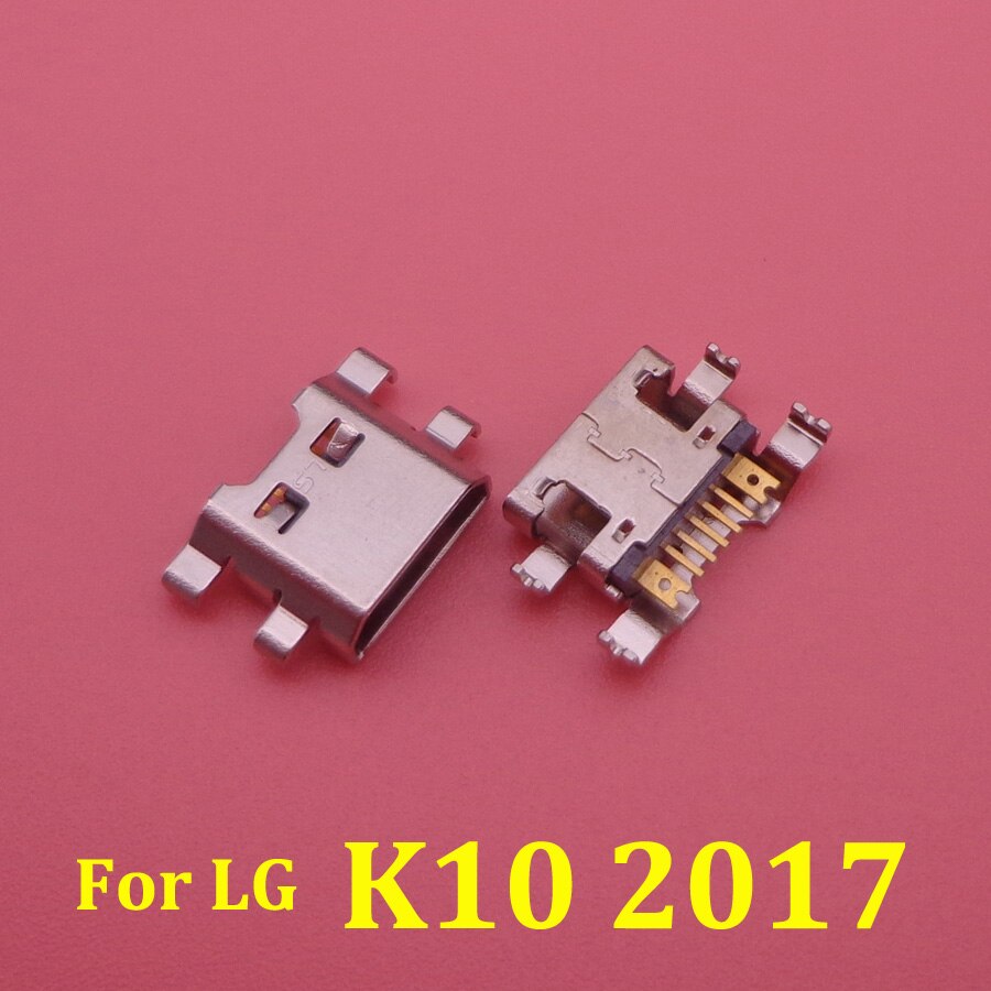 100 Teile/los USB Ladung Hafen Verbinder Aufladen Jack Buchse Dock Für LG K9 K11 K4 K10 K8 K12 Plus K50 K50s Q60: K10 2017