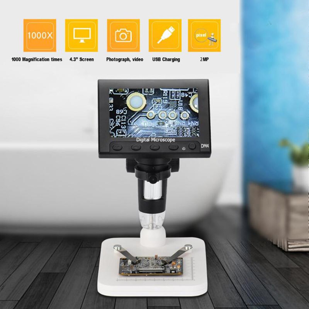 Microscope électronique numérique 1000x2.0MP USB D... – Grandado