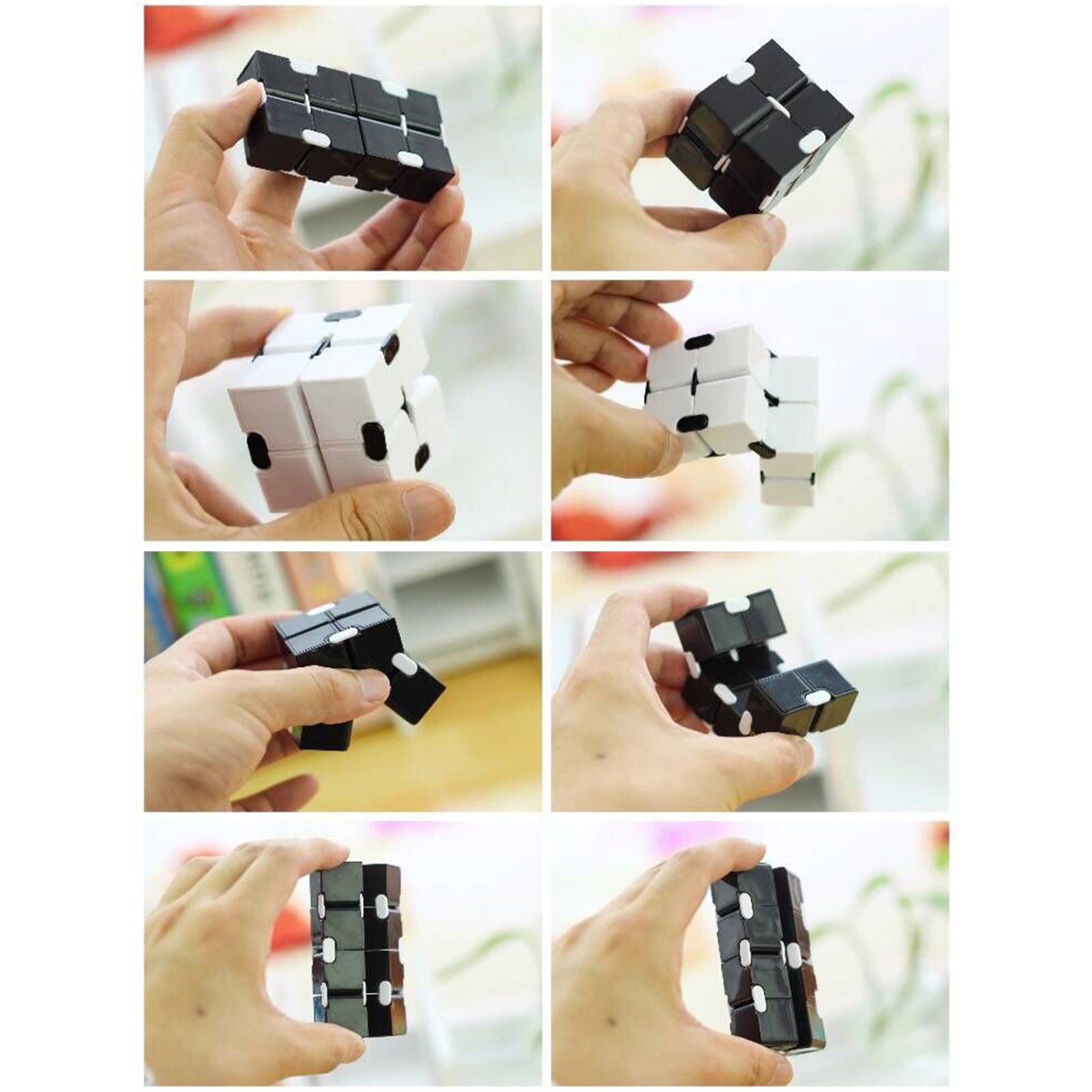 Puzzle Cube Durable Exquisite Decompression Toy Infinity Magic Cube For Adults Kids Fidget Case Antistress Anxiety Desk Toy