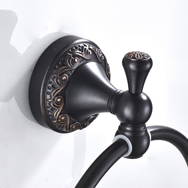 Towel Rings Oil Rubbed Bronze Towel Ring Towel Holder Bath Towel Bar Bathroom Accessories Home Decoration ZD1668
