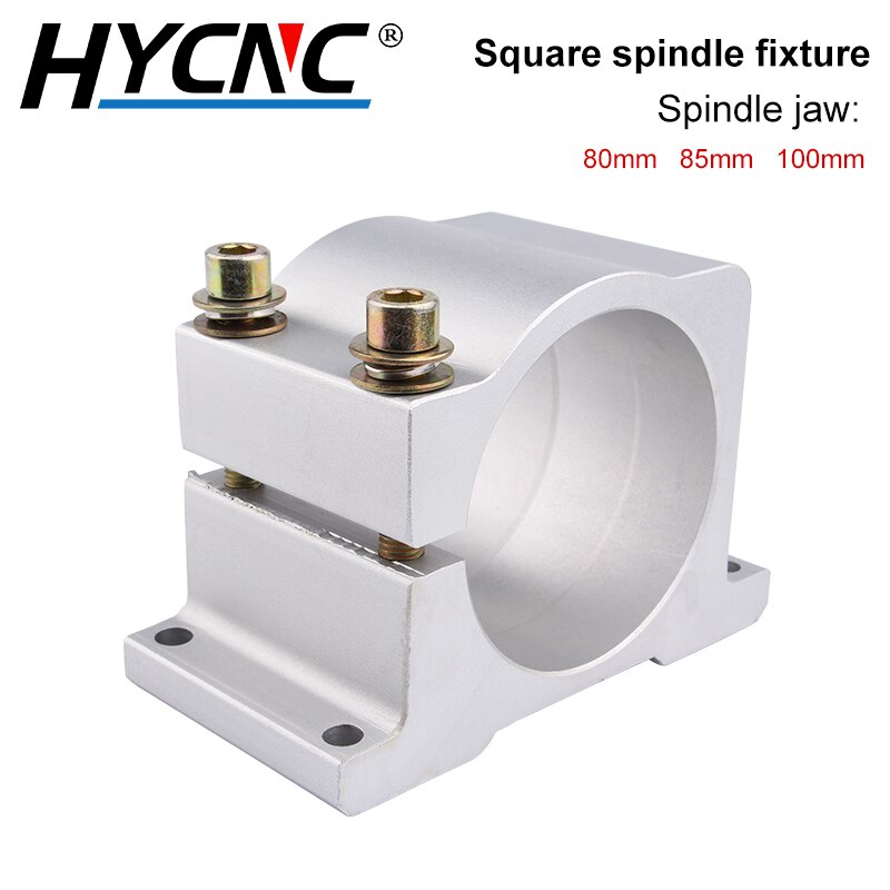 CNC Spindle Motor Fixture 80/85/100mm Woodworking Engraving And Milling Spindle Fixing Seat Aluminum Bracket With 2 Screws