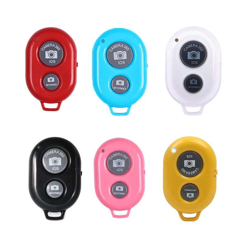 ！1 Pc Small Wireless Bluetooth-compatible Remote Control Shutter Self-timer For Android/IOS 6 Optional Colors Easy To Use