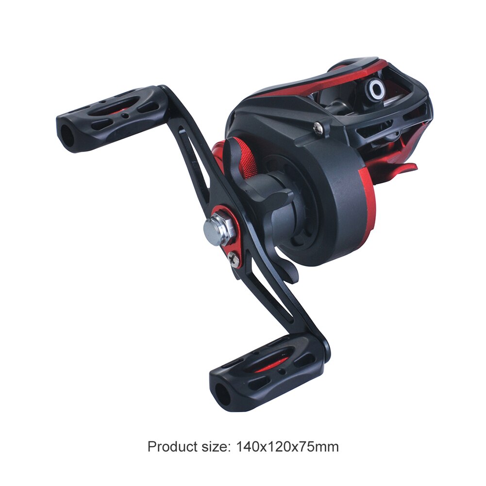 Left/Right Hand Fishing Reel Baitcasting Lizard 19+1BB Portable Hard Lure Outdoor Carrying Fishing Reel with Brake System