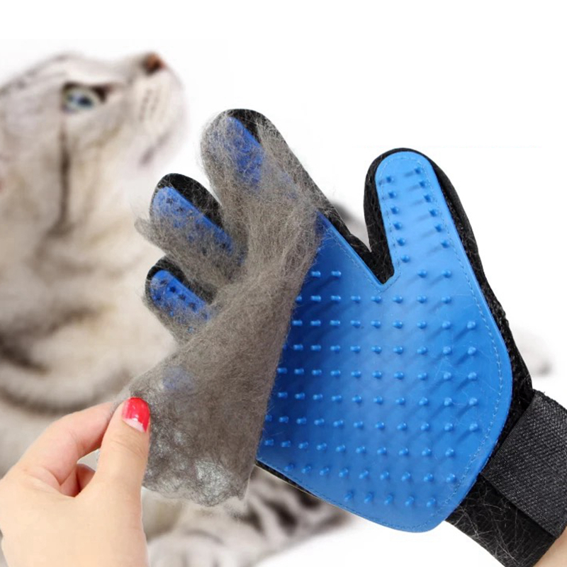 Haustier Handschuh Katze Pflege Handschuh Deshedding Pinsel Haar Effektive Reinigung Haustier Massage Handschuhe Schlecht Sauber Haar Entferner Bürste