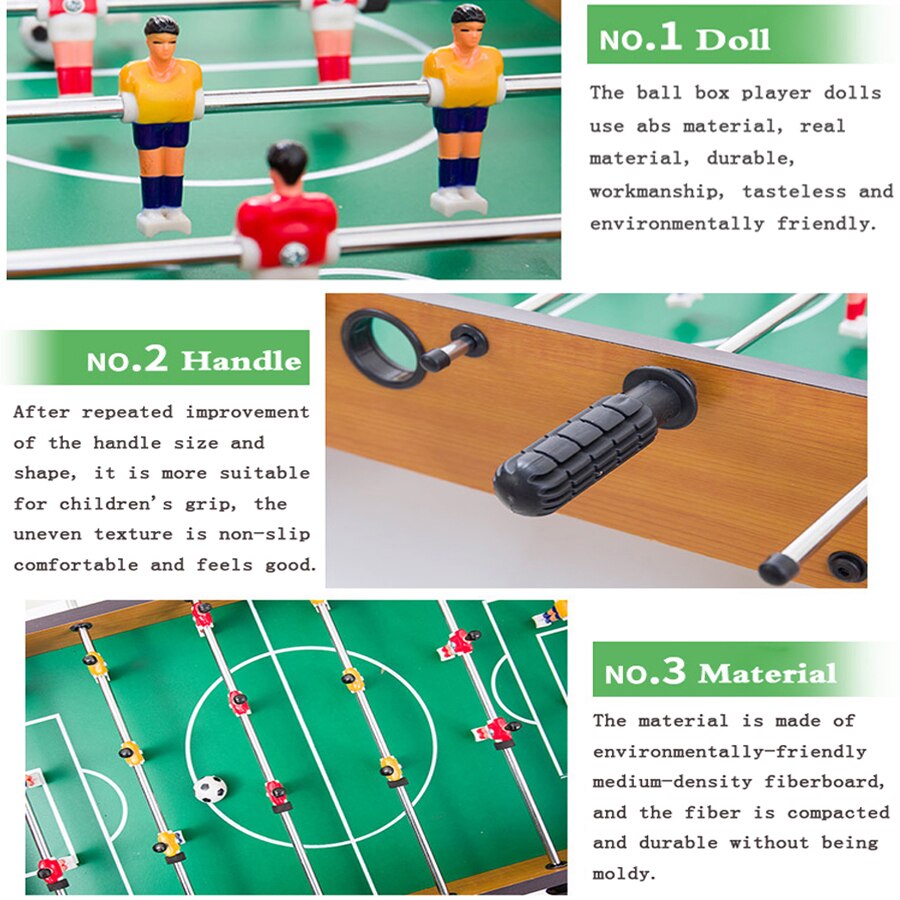 Mini Mesa de futbolín portátil para adultos y niños, juego de fútbol con 2 bolas y soporte de puntuación