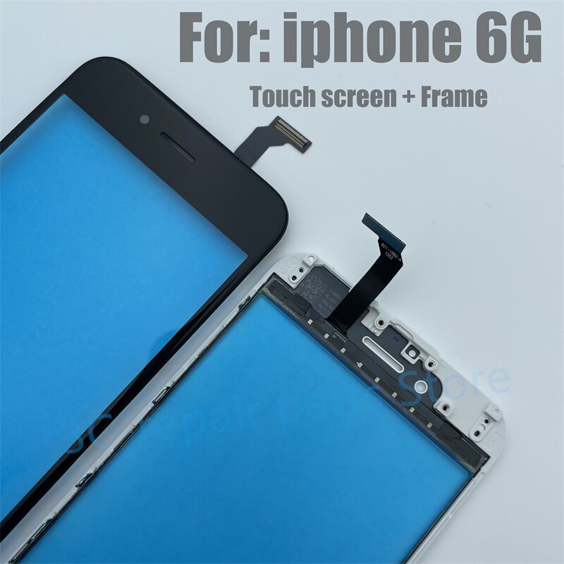 Touch Screen + Frame Bezel For iphone 6 6p 6s 6sp Dispaly Glass Digitizer Outer Glass (Not a LCD) Mobile Phone Touch Panel