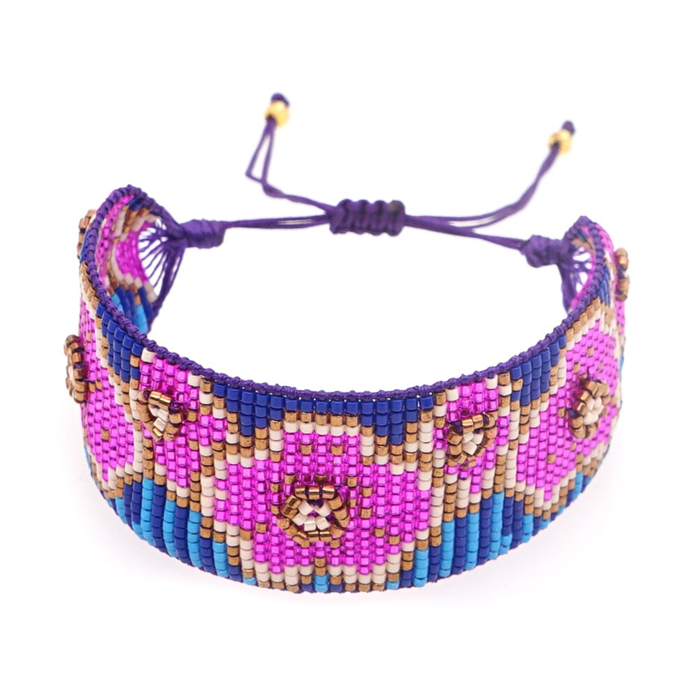 Go2boho Miyuki Armband Boho Bloem Armbanden Voor Vrouwen Mode Verstelbare Pulseras Bead Loom Sieraden Handgemaakte Geweven Armband