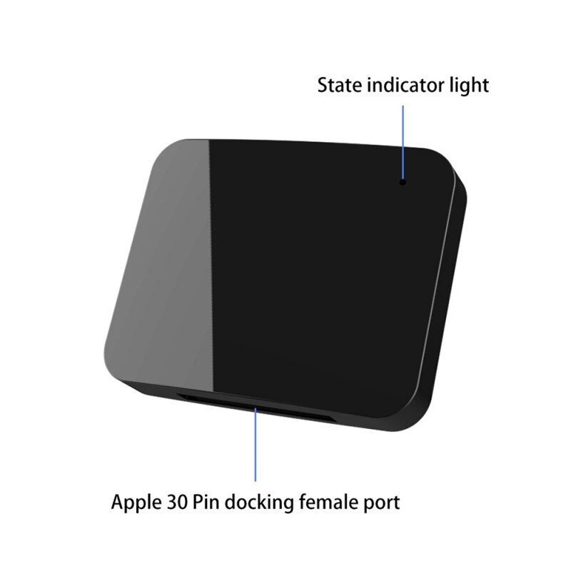 For iPhone iPod 30 Pin A2DP Bluetooth Music Receiver Dock Wireless Audio Adapter