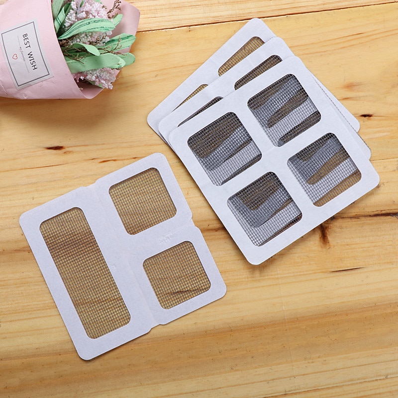 1-10 unds/pack de mosquiteros para ventana parche de reparación autoadhesivo diy partición exterior insectos FIy cortinas para bichos Protector de protección