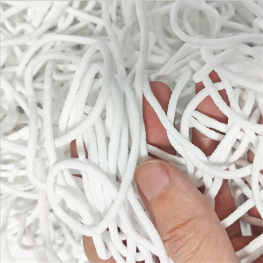 10-100M Elastic Bands for Mask Knitted Craft Sewing Elastic Cord Mask Sewing Stretch Rope Elastic Bands for Masks Sewing Tools