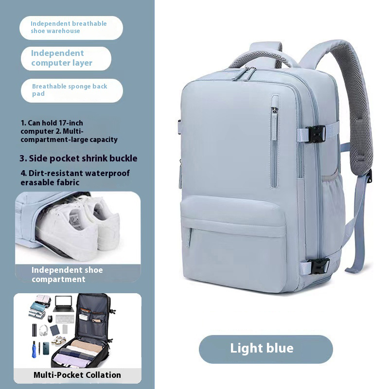 Laptop Bag Travel Backpack for Women Large Capacity Easyjet Carry-Ons 45x36x20 Backpack Ryanair 40x20x25, Men's Cabin Backpack: Blue