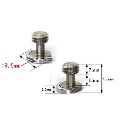 2x Langer As D-Ring Schroef 3/8 &quot;-16 Draad Camera Statief Quick Release Bevestiging Statief Camera