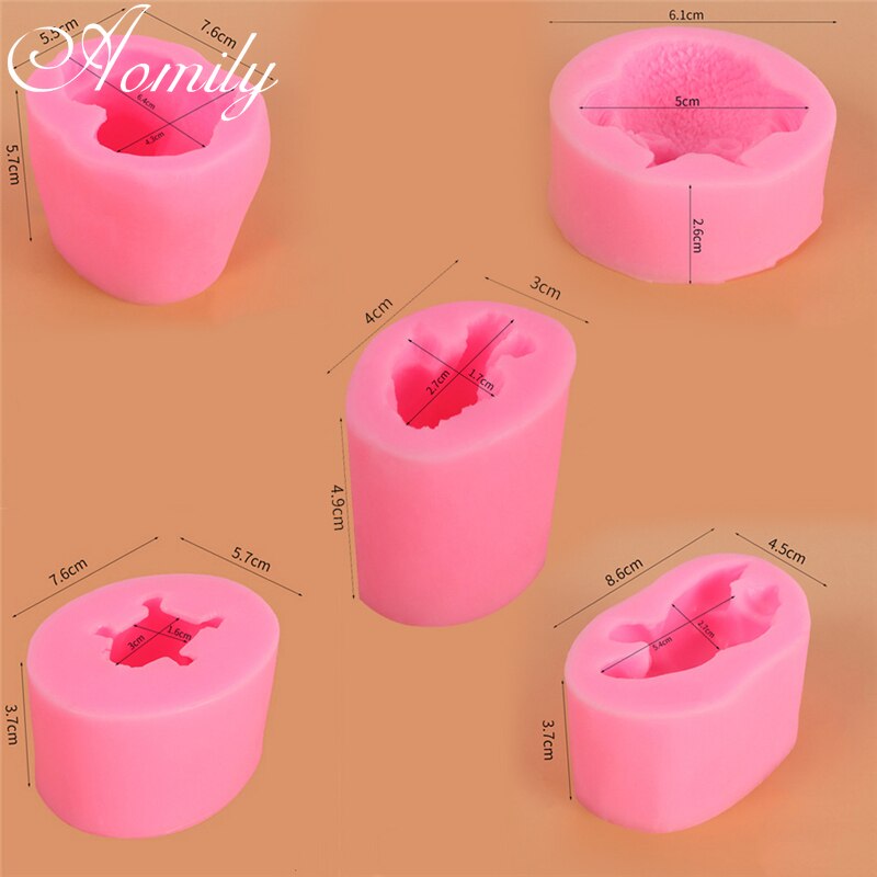 Aomily 3D Animal Cat Dog Pig Cake Mold Cake Decoration Baking Pastry Chocolate Candy Jelly Cake Mould Kitchen Silicone Mold