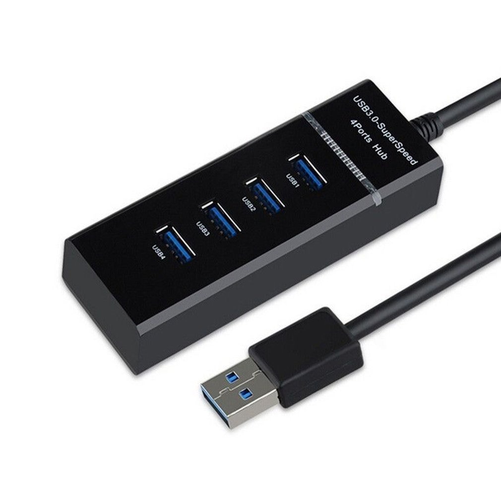 4 Ports USB Hub High Speed Transmission USB 3.0 Hub Extension Adapter Portable USB Splitter For Laptop Notebook PC